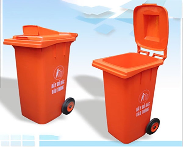 Thùng Rác 120 Lít Nắp Hở